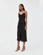 Della Slip Dress in Black