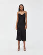 Della Slip Dress in Black