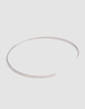 Set of Two Silver Wire Cuff Bracelets