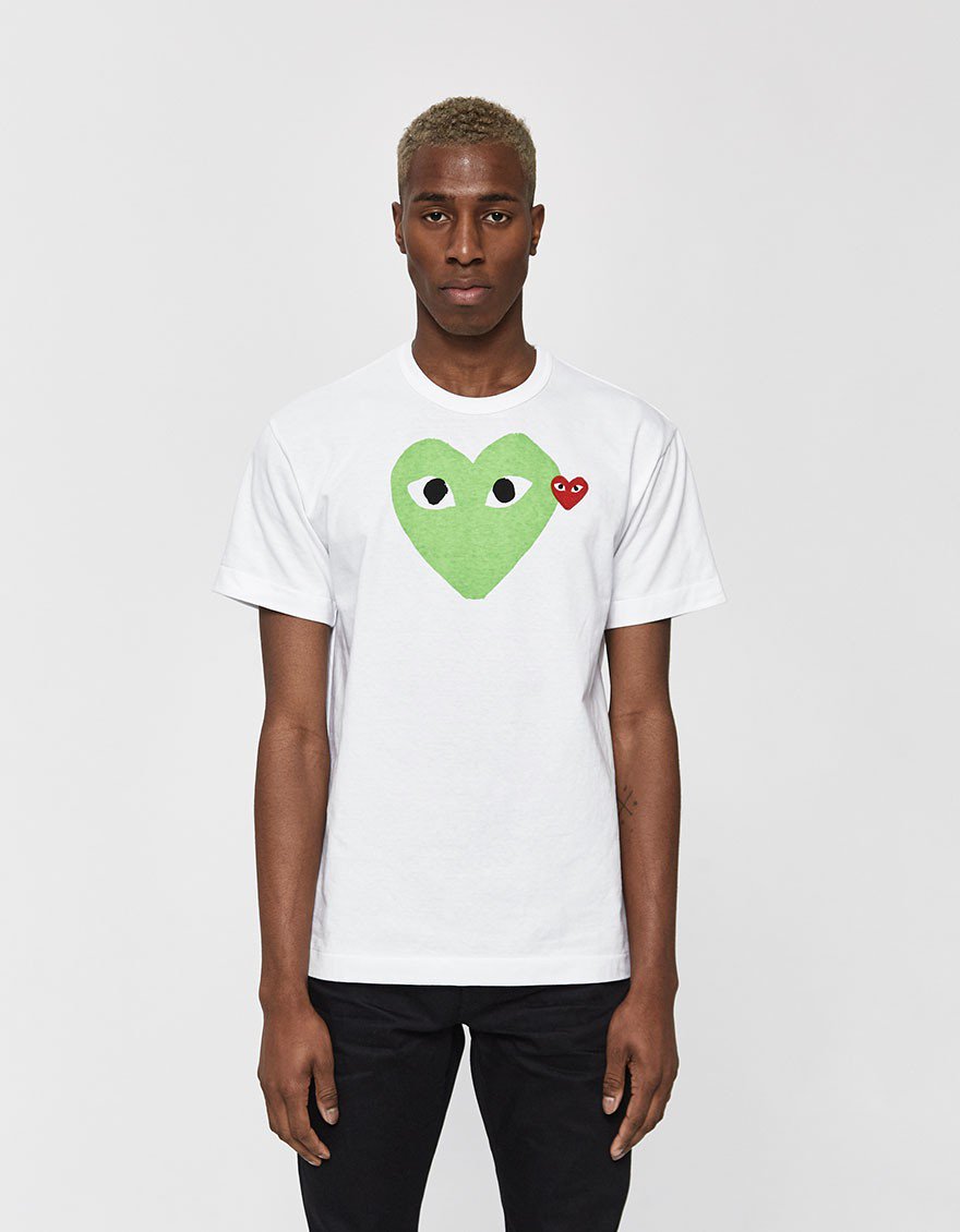 SS Big Green Heart Small Red Heart T-Shirt
