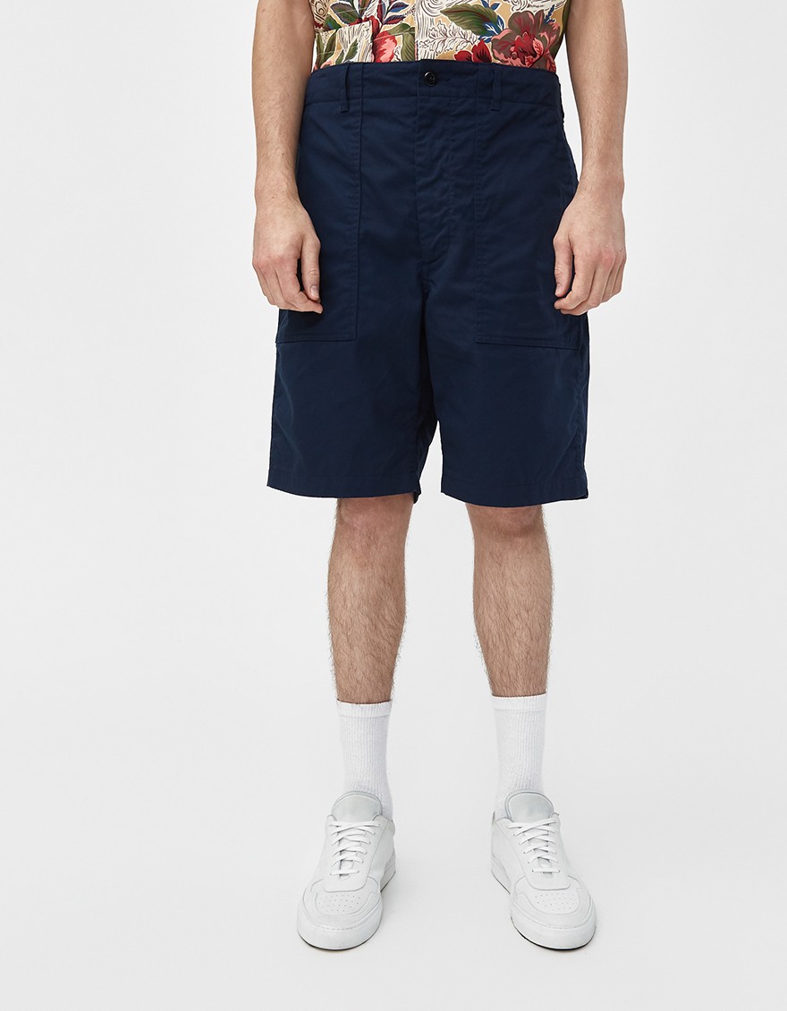 Fatigue Twill Short in Navy