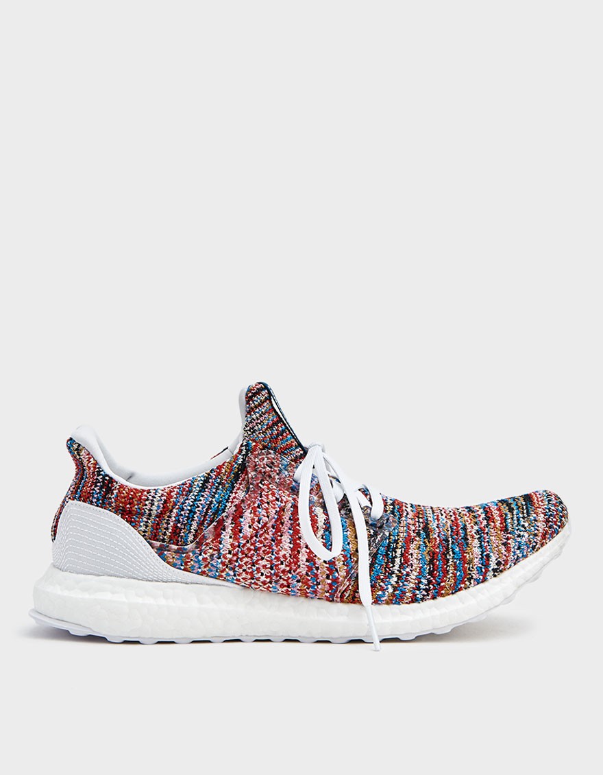 Adidas x Missoni Ultra Boost Clima Sneaker in WhiteCyan