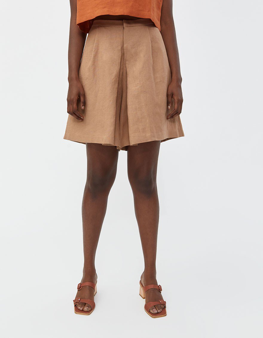 Aglaia Pleated Long Short