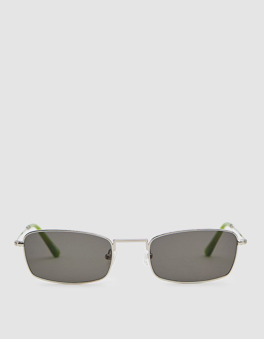 E-40 Sunglasses in SilverGremin Green
