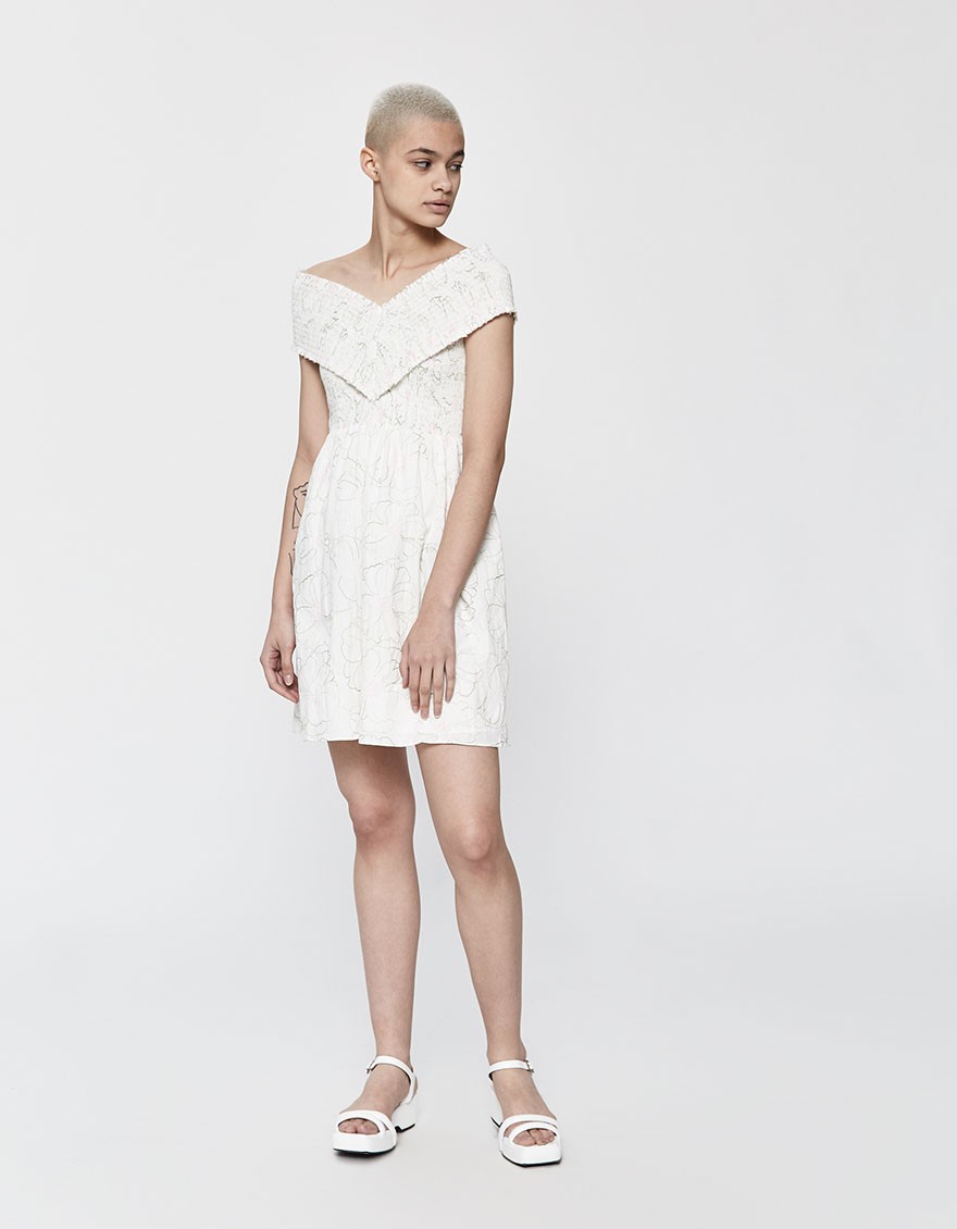 Fleurette Embroidered Dress
