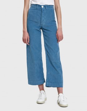 Corduroy Sailor Pant in Pencil Blue