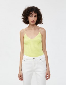 Ciara Knit Tank in Neon Lime