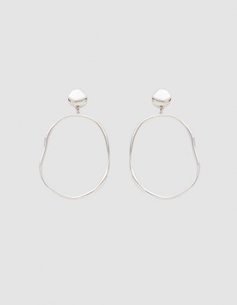 VERO Silver Drop Earrings