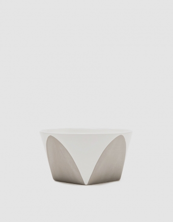 Arc Bowl in Grey/White