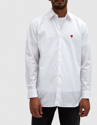 Play Red Heart Shirt in White