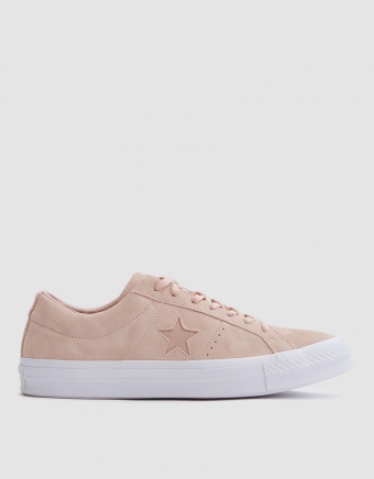 One Star Ox Sneaker in Pink/Silver