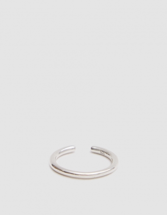 Single Silver Wire Ear Cuff
