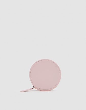 Circle Wallet in Powder Pink