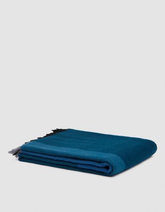 Hella Jongerius Color Block Blankets in Black-Blue