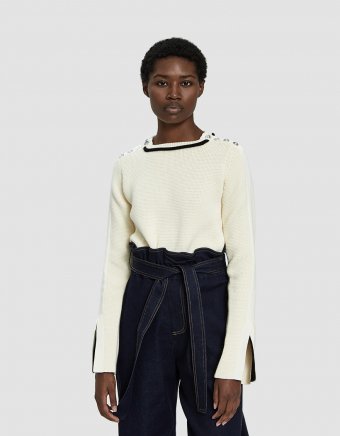 Button-Detailed Sweater