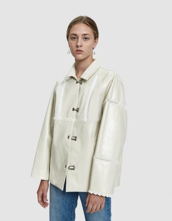 Oversized Embroidery Rain Jacket