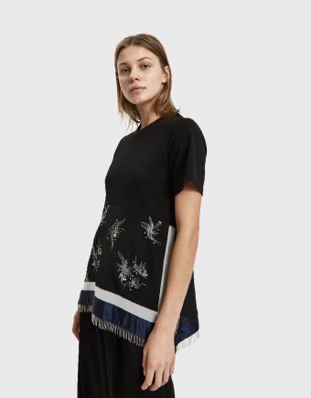 Embellished Patchwork Tee