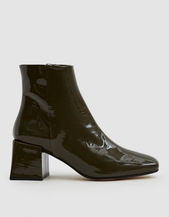 Lazaro Patent Ankle Boot in Bosque