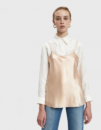 Dydine Strap Top in Spine White