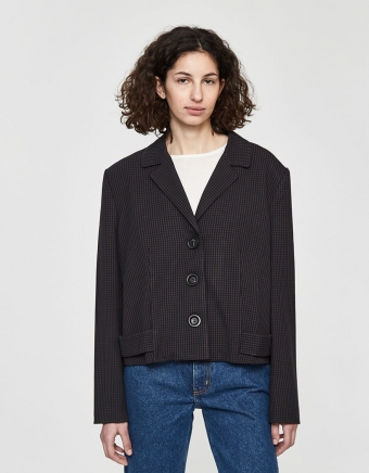 Sandrine Checked Blazer