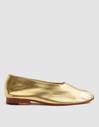 Glove Slip-On Shoe in Gold