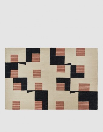 2 x 3 ft. Graphics Dhurrie Rug