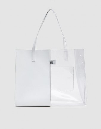 Mixed Material Tote