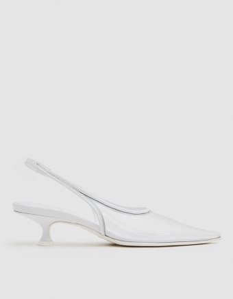 Transparent Slingback Pump