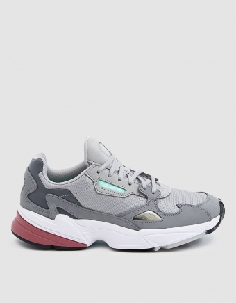 Falcon W Sneaker in Grey Two/Trace Maroon