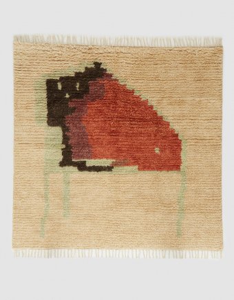 5x5 Alyson Fox Houses Shag Rug
