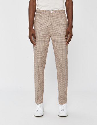 Harvey Houndstooth Trouser in Checked