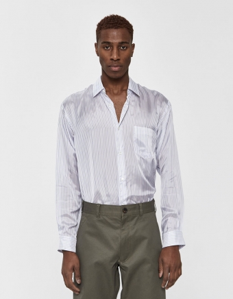 L/S Forever Striped Button Up Shirt