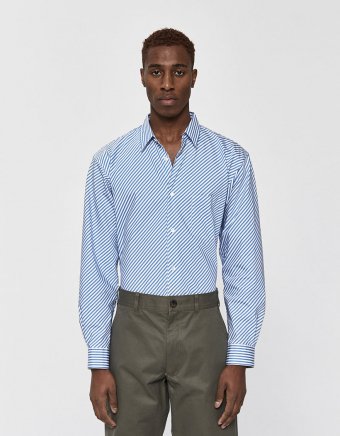 Forever Diagonal Stripe Poplin Shirt