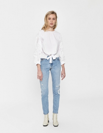 Laure Tie-Front Blouse