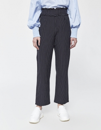 Alexis Pinstripe Linen Pant