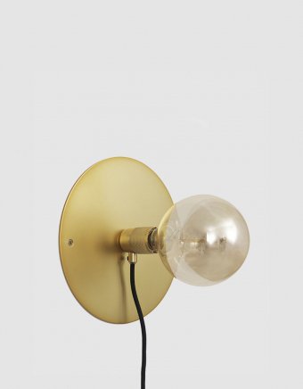E27 Wall Lamp in Brass