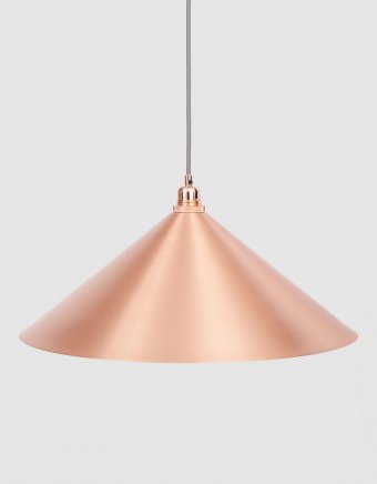 Large Cone Copper Pendant Lamp
