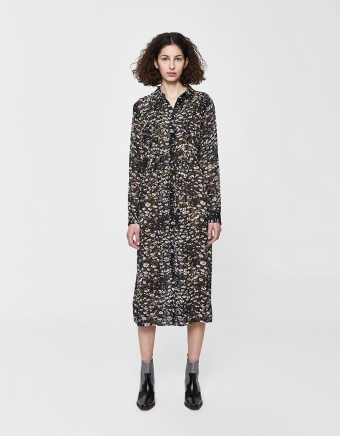 Printed Long Sleeve Dress