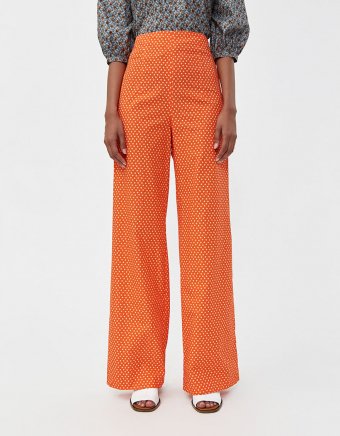 Wide Leg Printed Trouser