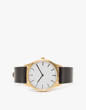 C35 PVD Gold Shell Cordovan Strap Watch